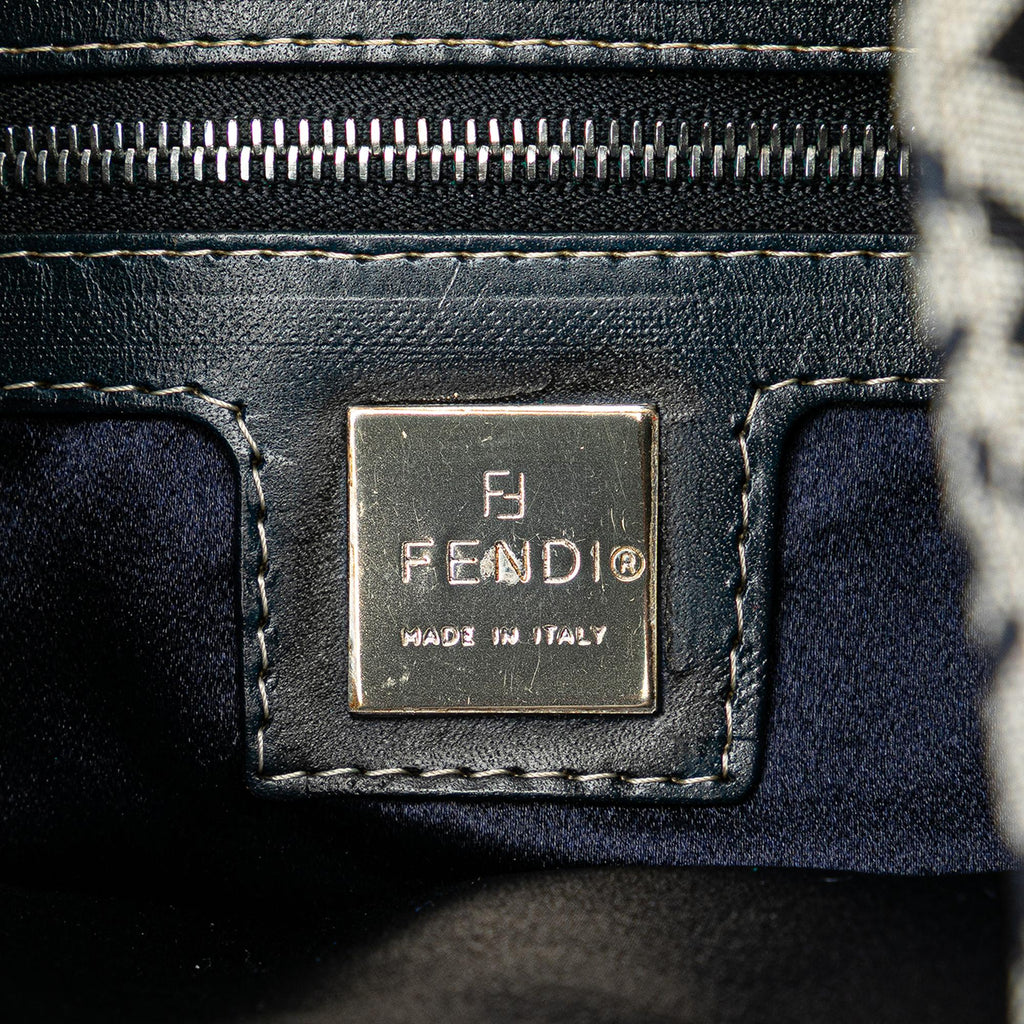 Fendi Zucchino Canvas Shoulder Bag