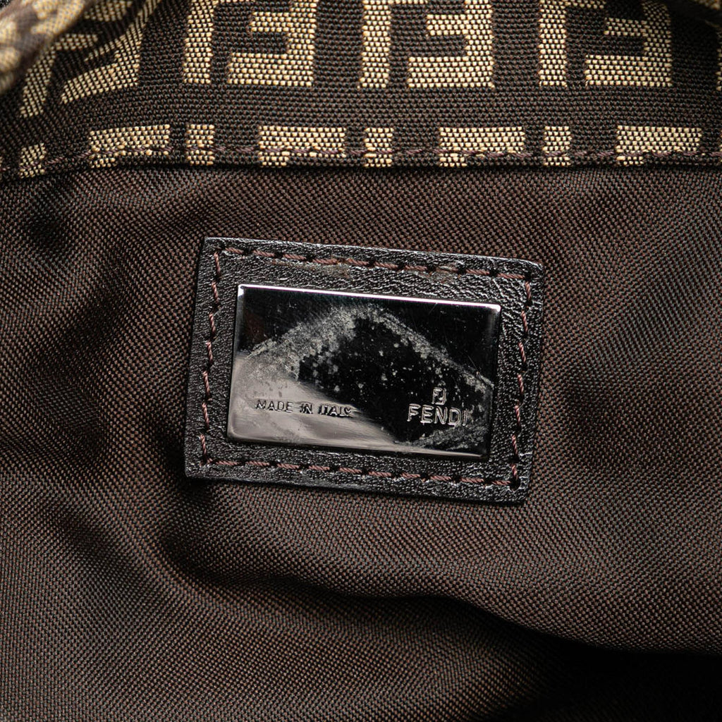 Fendi Zucchino Canvas Shoulder Bag