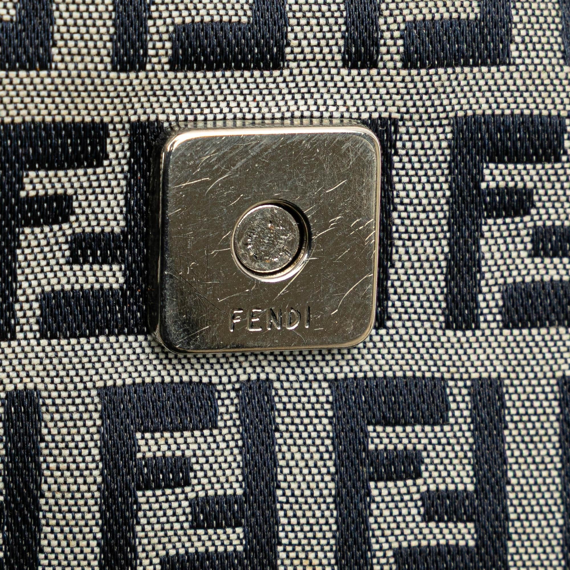 Fendi Zucchino Canvas Shoulder Bag