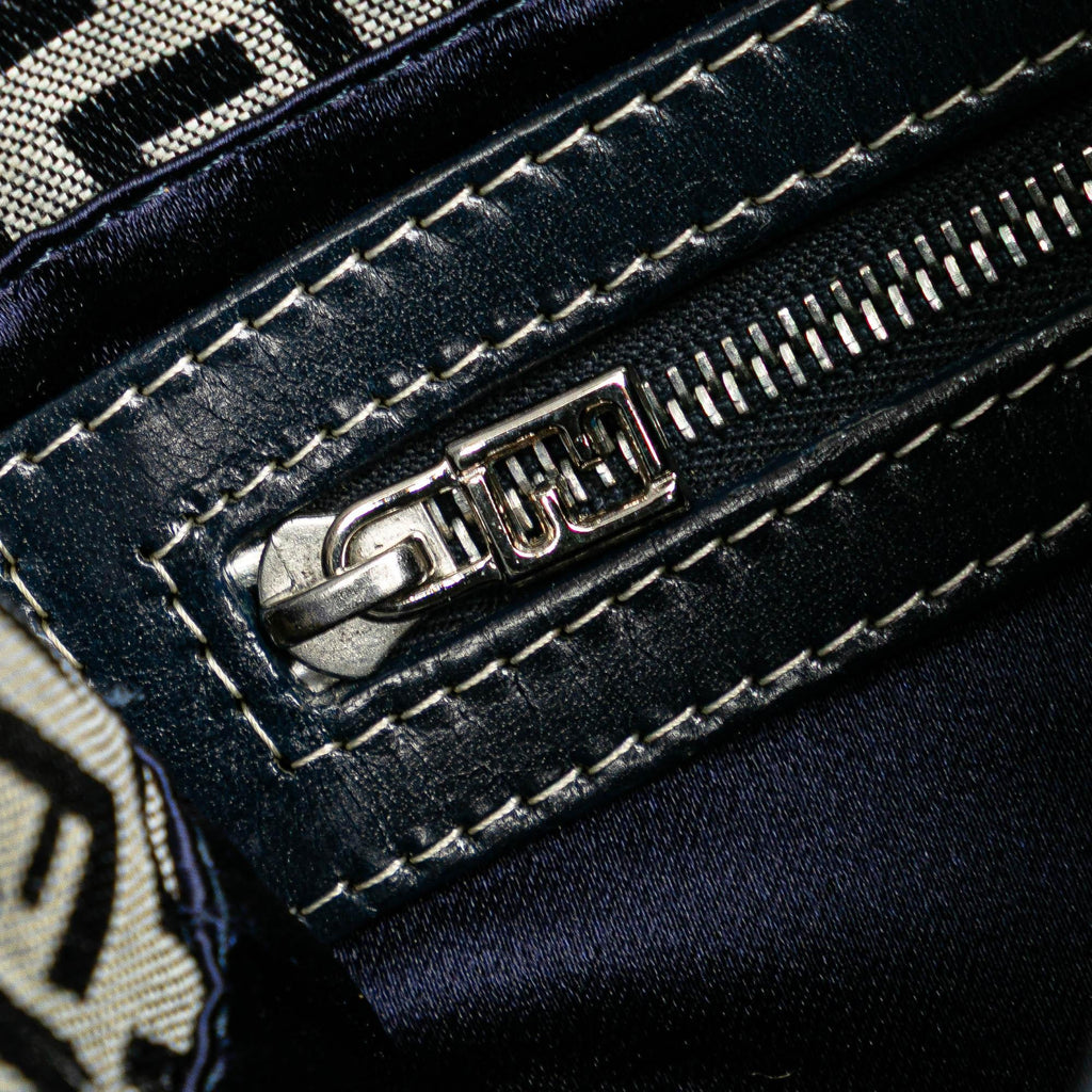 Fendi Zucchino Canvas Shoulder Bag