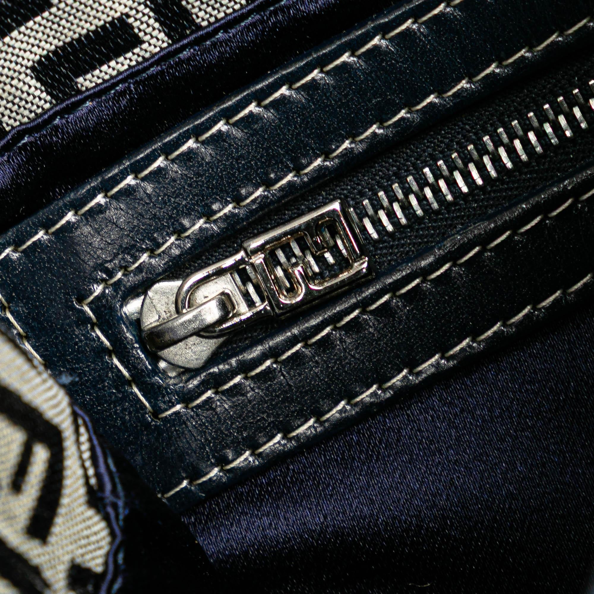 Fendi Zucchino Canvas Shoulder Bag