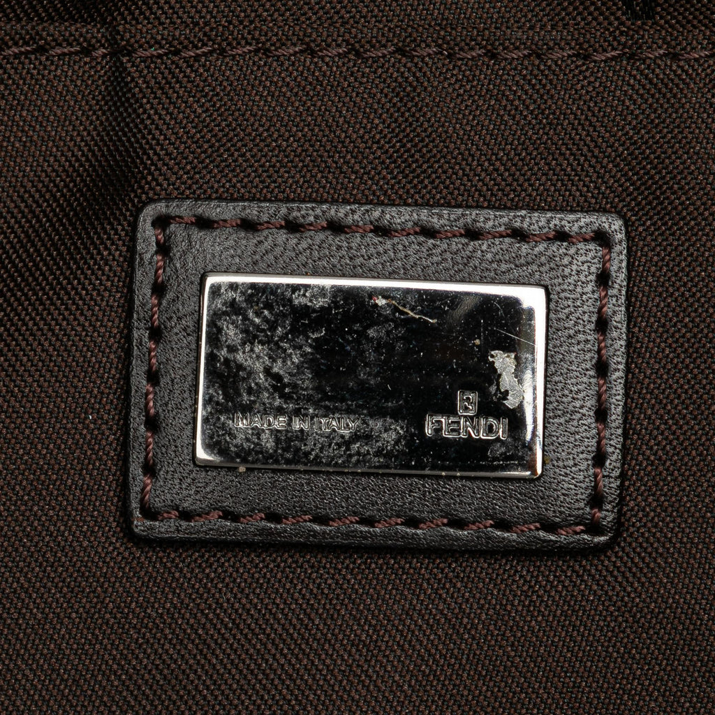 Fendi Zucchino Canvas Shoulder Bag