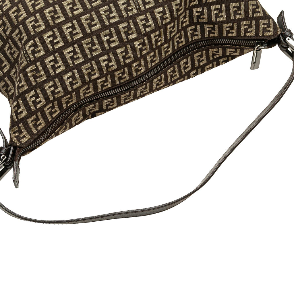 Fendi Zucchino Canvas Shoulder Bag