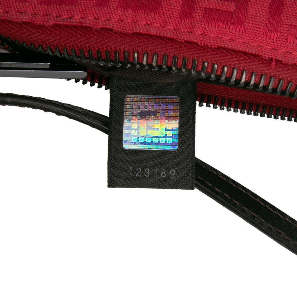 Fendi Zucchino Canvas Shoulder Bag