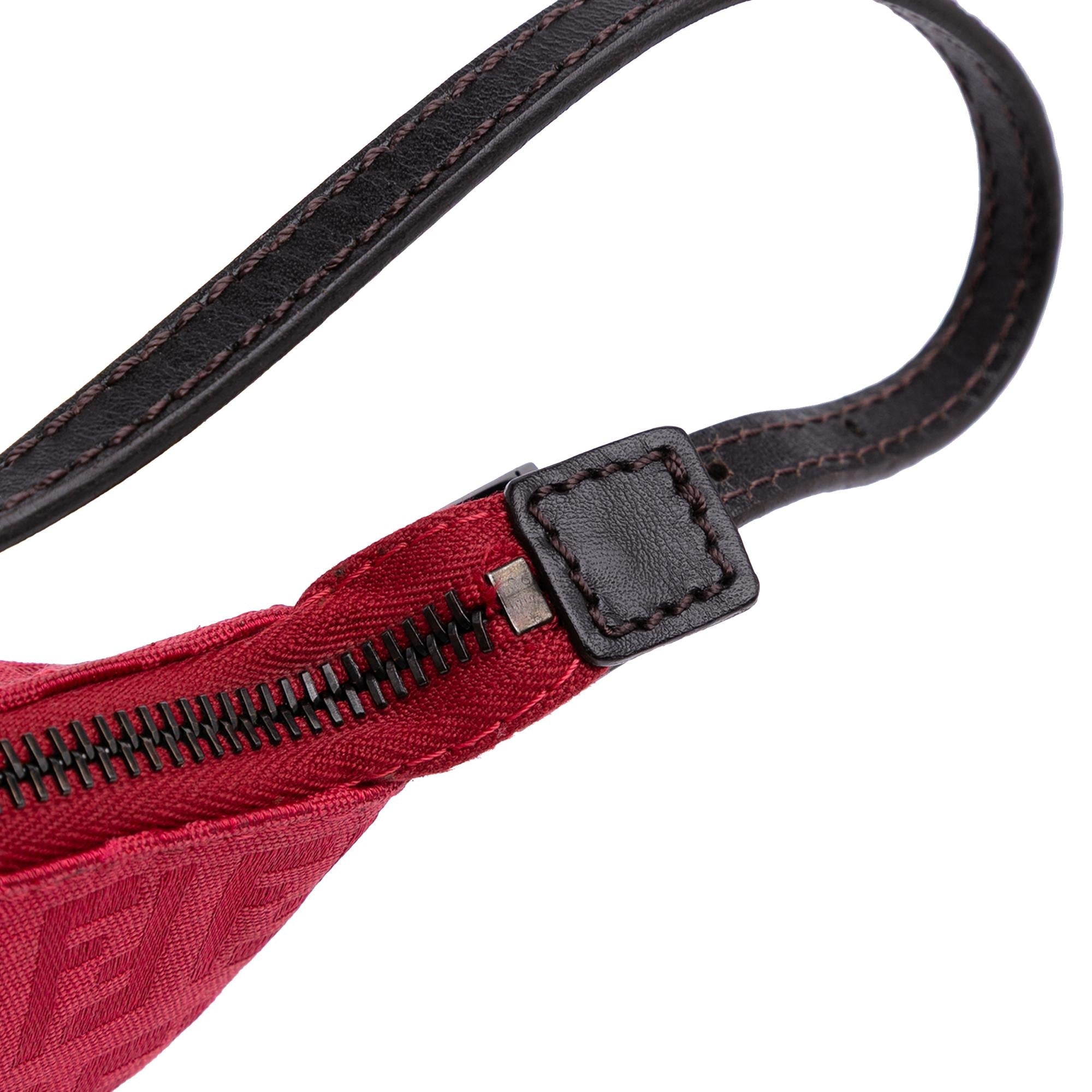 Fendi Zucchino Canvas Shoulder Bag