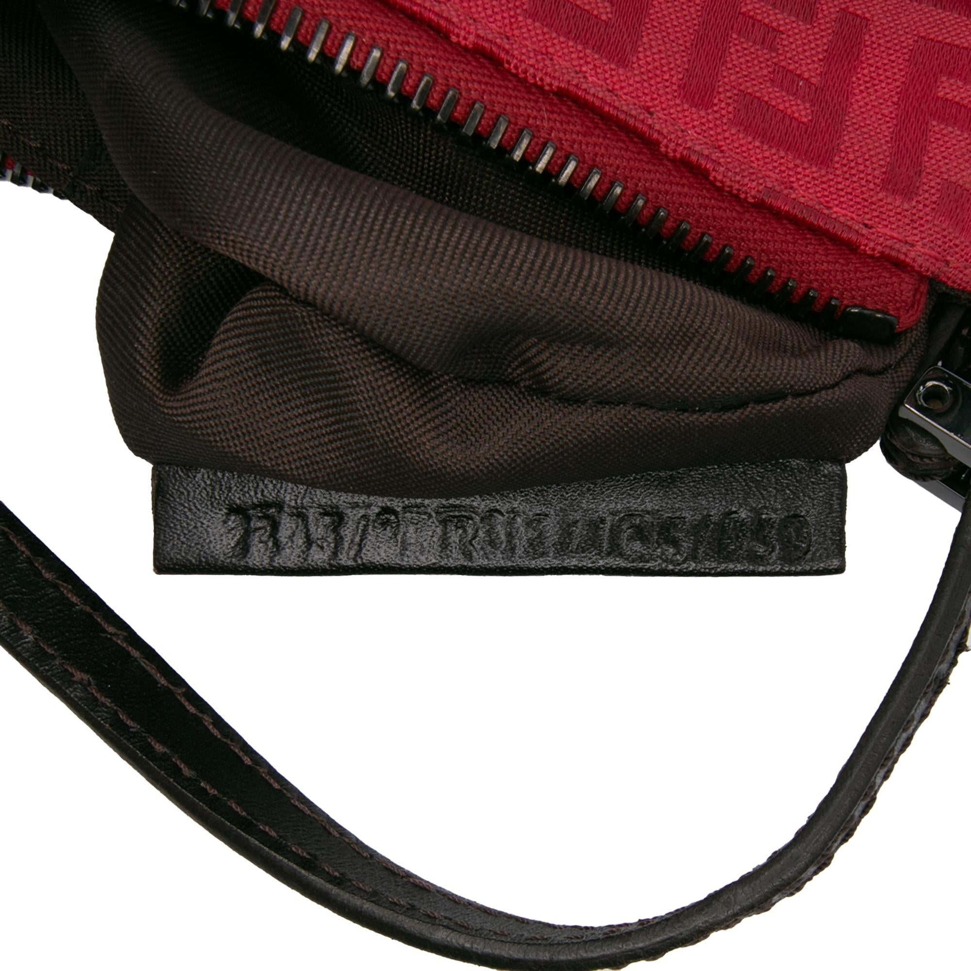 Fendi Zucchino Canvas Shoulder Bag