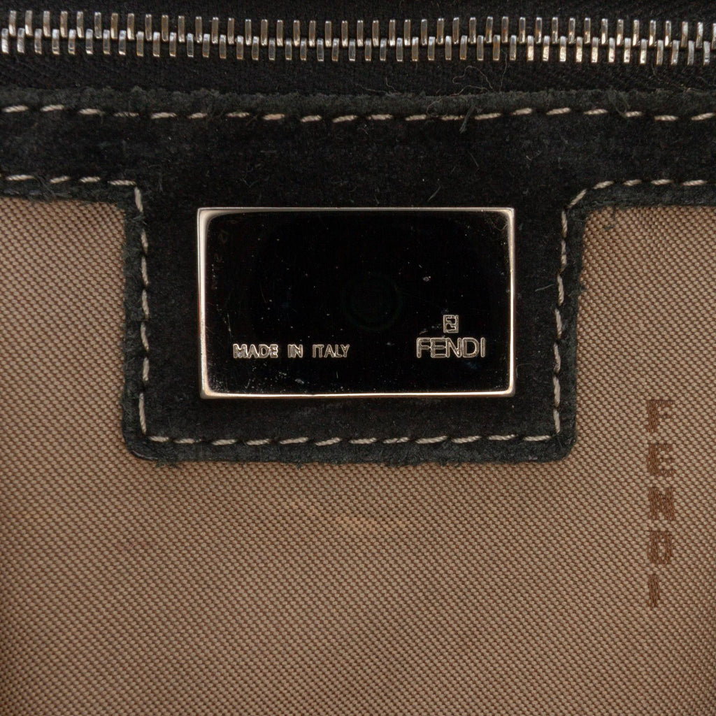 Fendi Zucchino Canvas Shoulder Bag