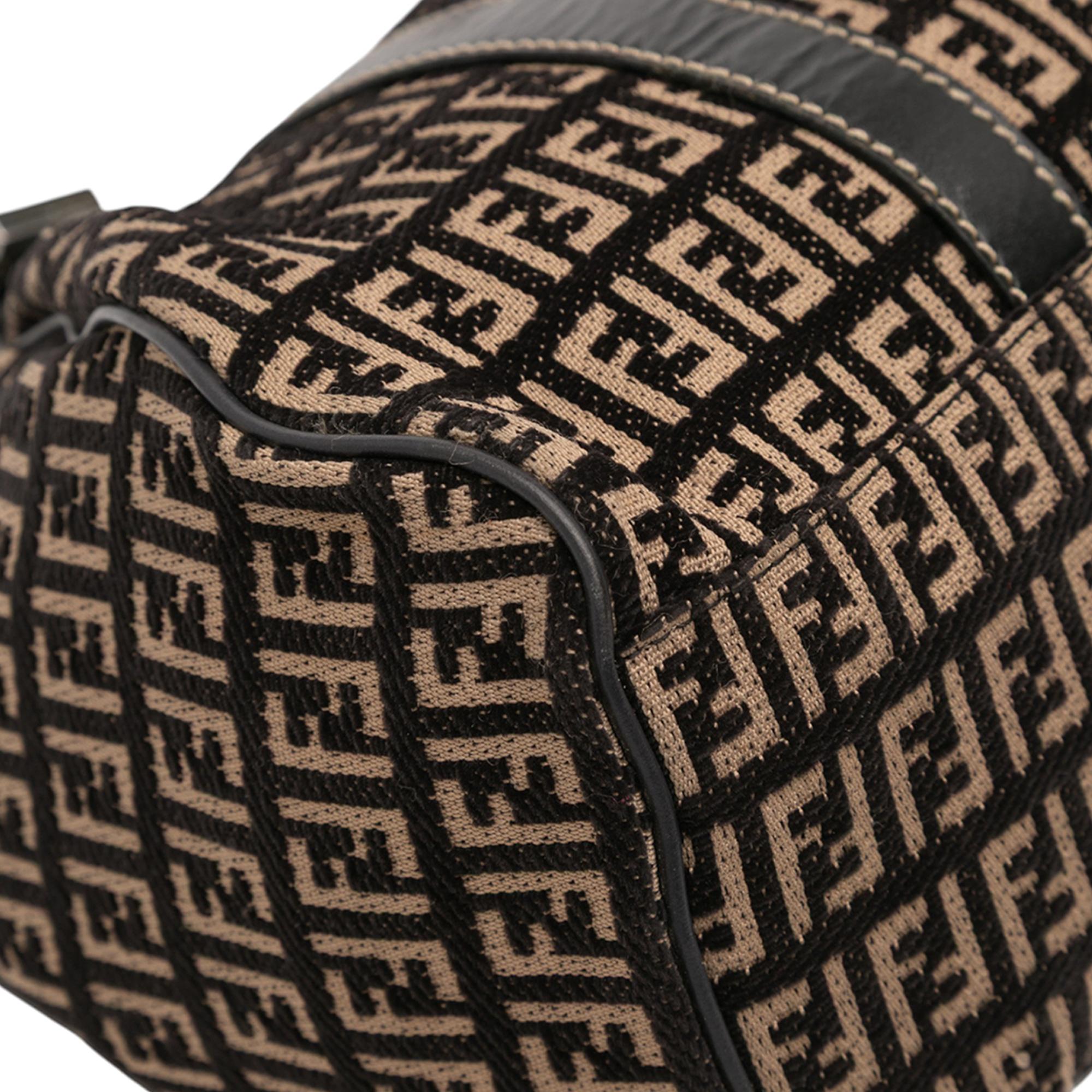 Fendi Zucchino Canvas Shoulder Bag