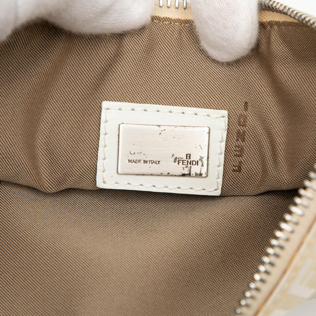 Fendi Zucchino Canvas Shoulder Bag