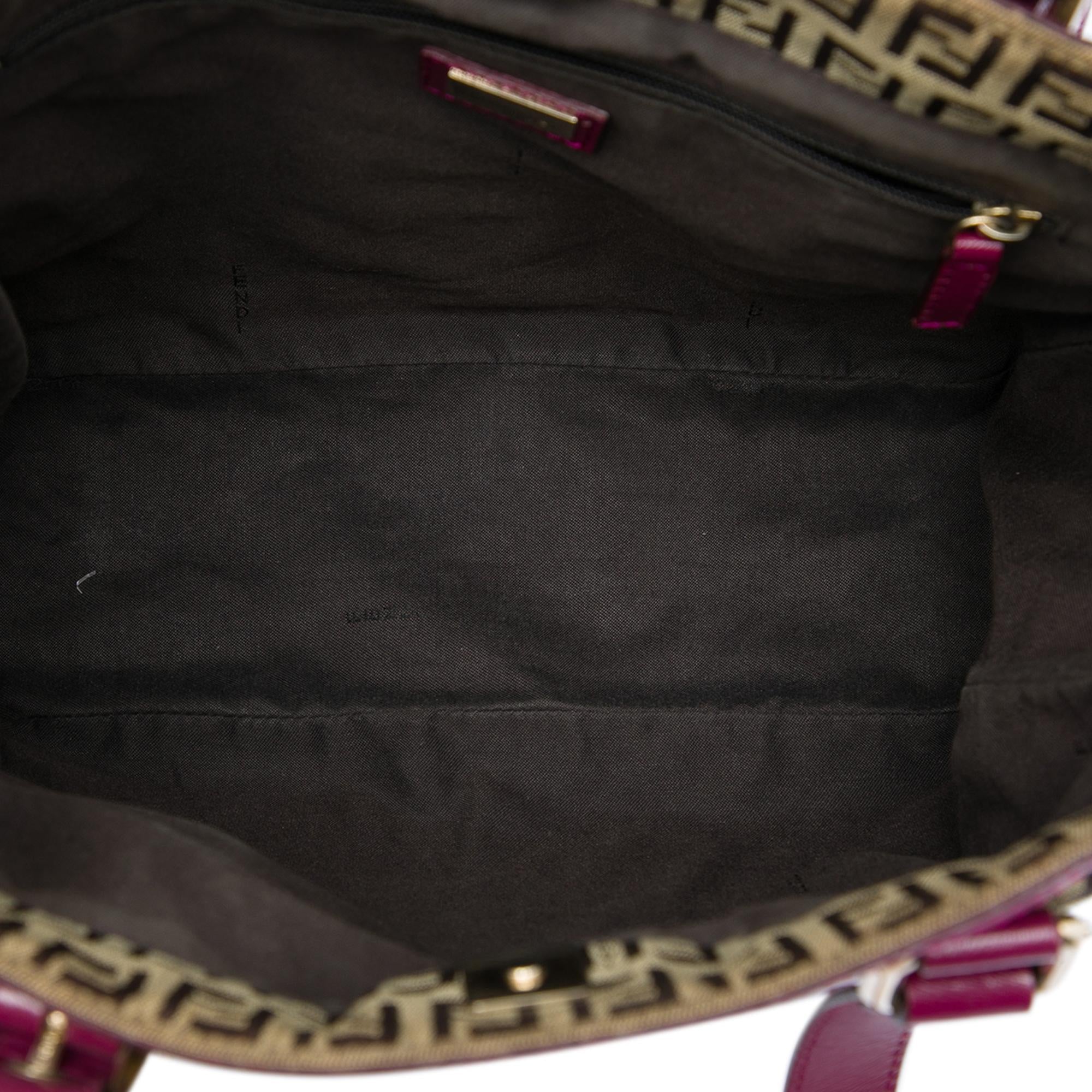 Fendi Zucchino Canvas Superstar Shopping Tote