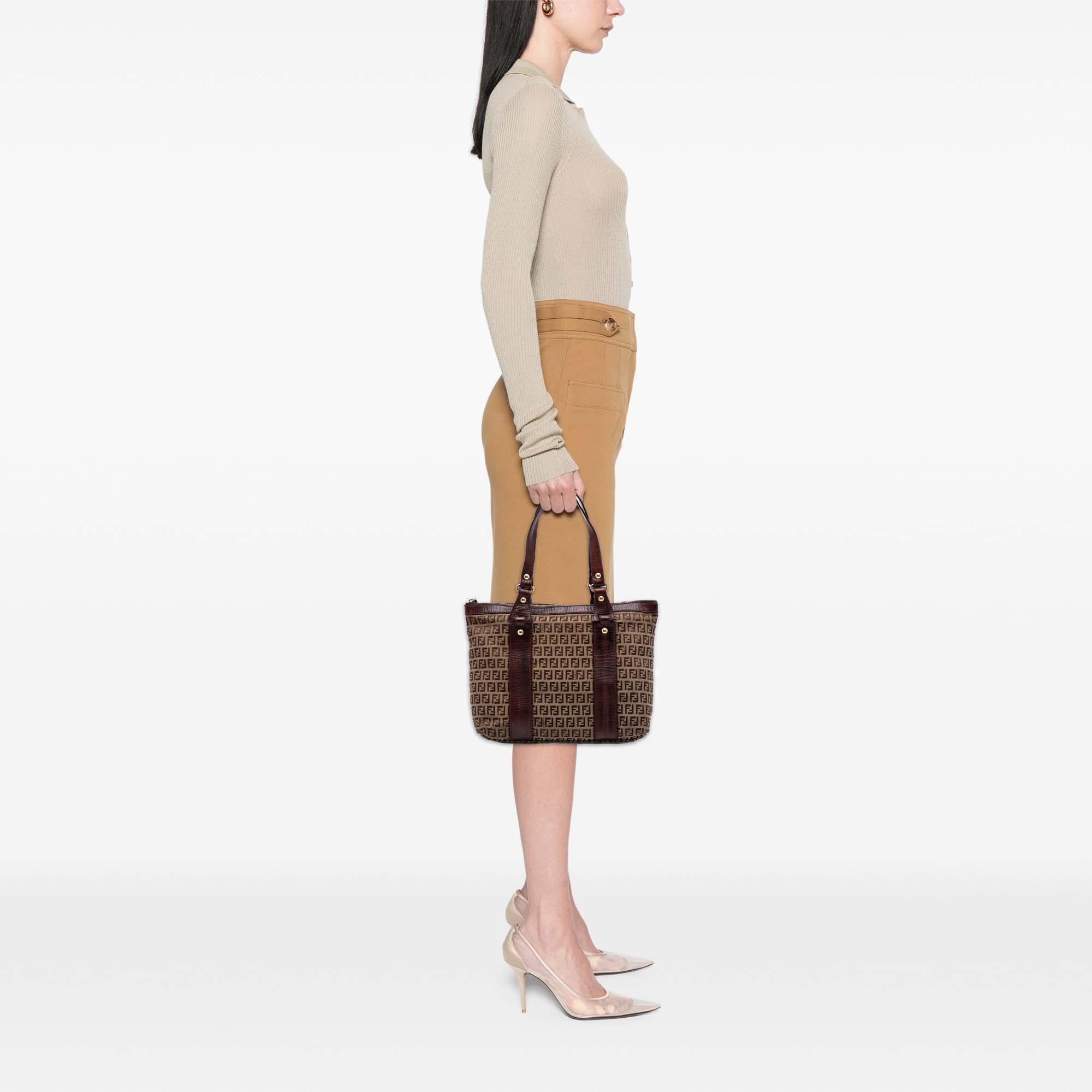 Fendi Zucchino Canvas Tote