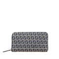 Fendi Zucchino Canvas Zip Around Long Wallet