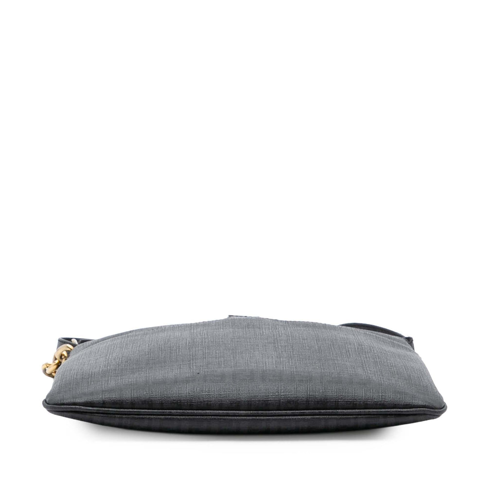Fendi Zucchino Coated Canvas Charm Zip Crossbody