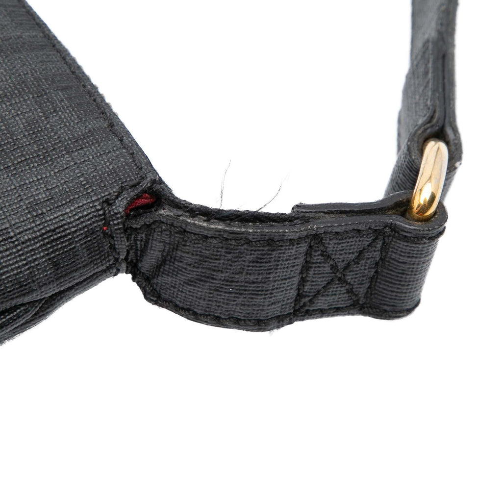 Fendi Zucchino Coated Canvas Charm Zip Crossbody