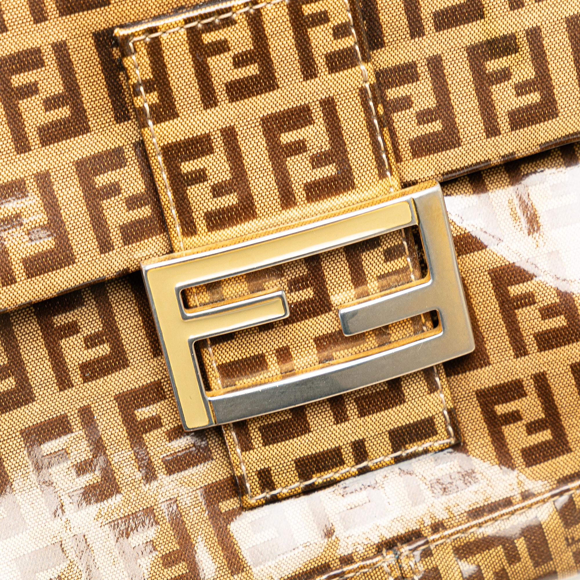 Fendi Zucchino Crystal Baguette