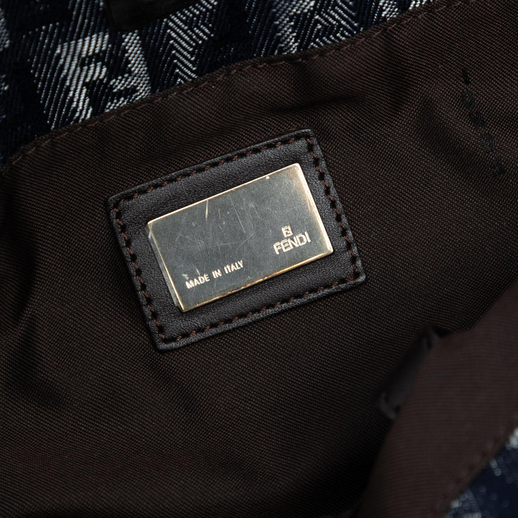 Fendi Zucchino Denim Tote