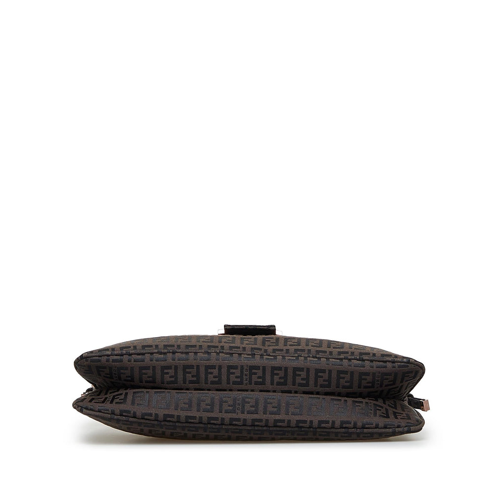Fendi Zucchino Double Flap Baguette (SHG-RIWGfn)