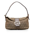 Fendi Zucchino Double Flap Baguette (SHG-30Rj5M)