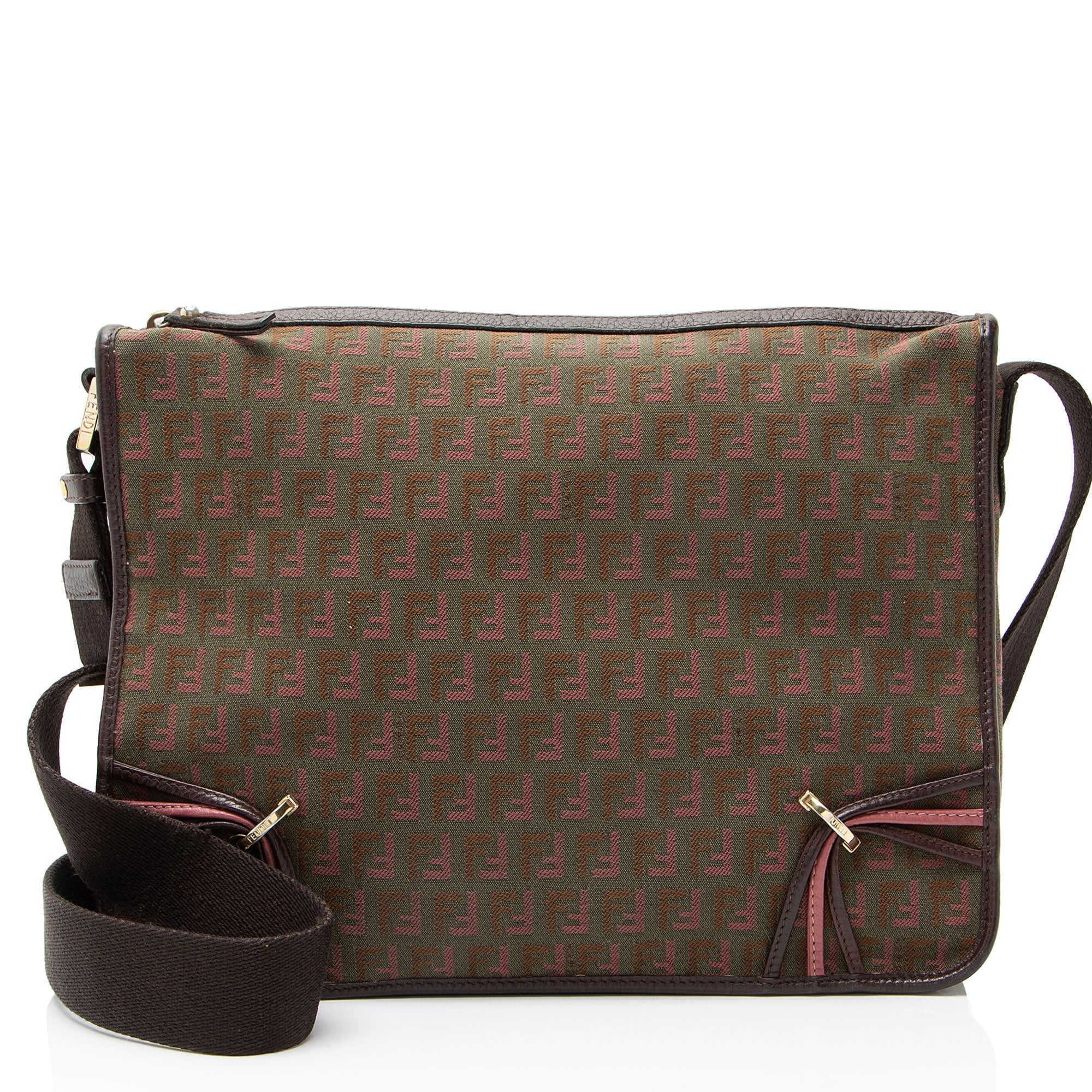 Fendi Zucchino F Charm Messenger