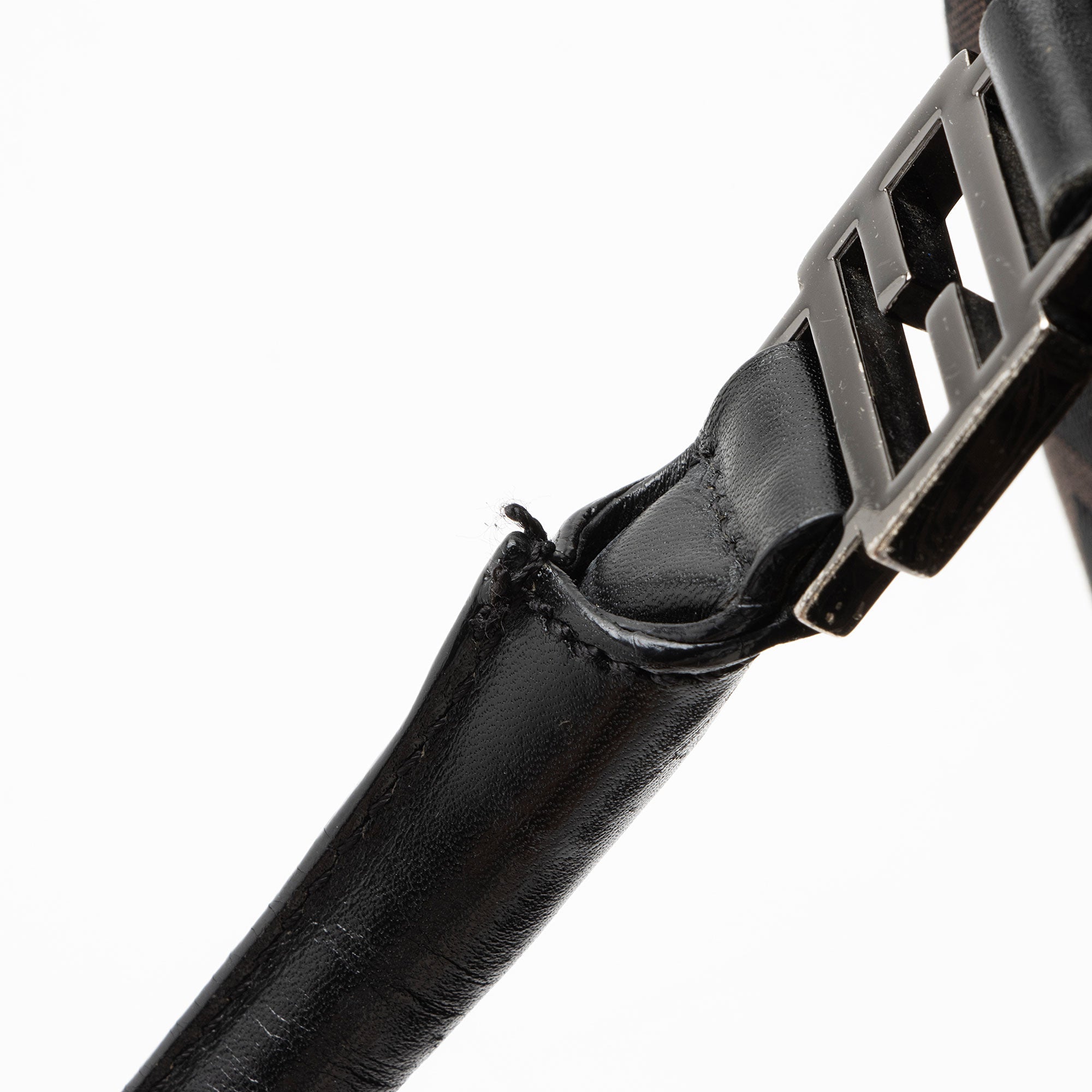 Fendi Zucchino Canvas Forever Small Boston Bag