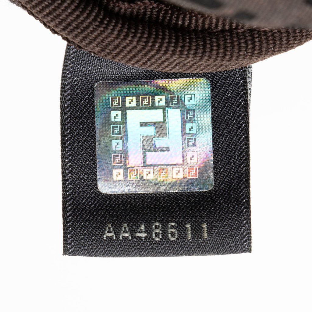 Fendi Zucchino Canvas Forever Small Boston Bag