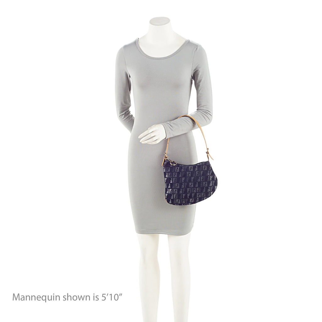 Fendi Zucchino Oyster Shoulder Bag