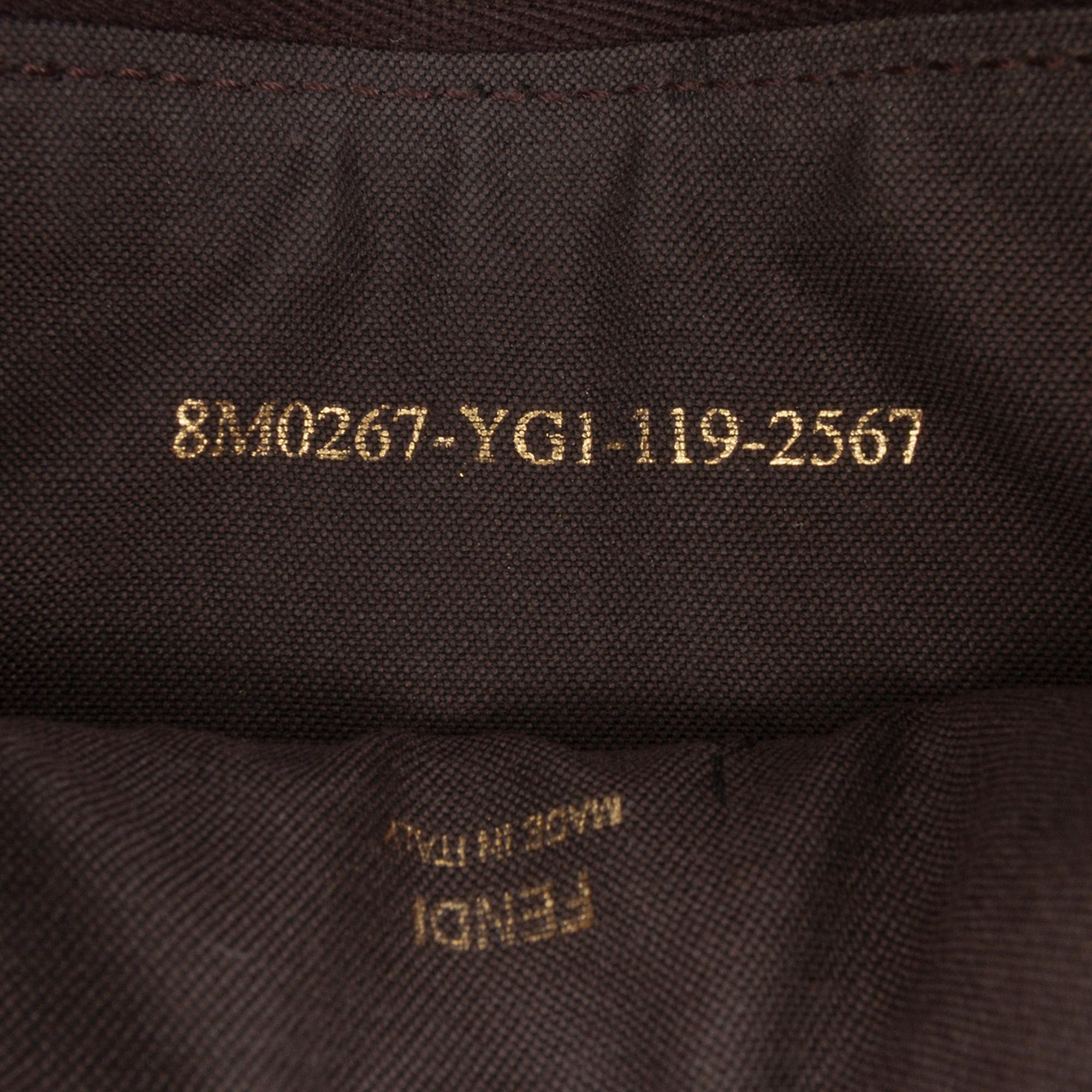 Fendi Zucchino Spalmati Chain Pochette