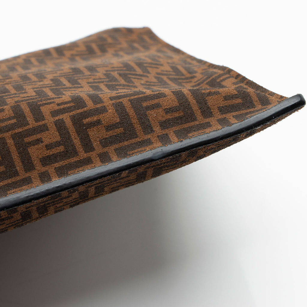 Fendi Zucchino Suede Large Flat Pouch