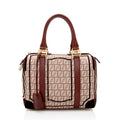 Fendi Zucchino Velvet Small Boston Satchel (SHF-18601)