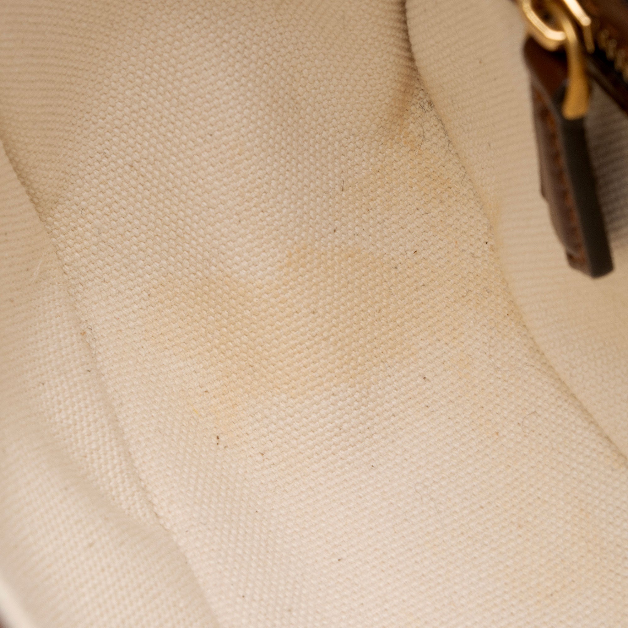 Fendi x Sara Coleman Canvas Fish Eye Medium Baguette Shoulder Bag