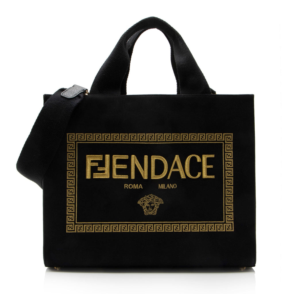 Fendi x Versace Canvas Fendace Tote