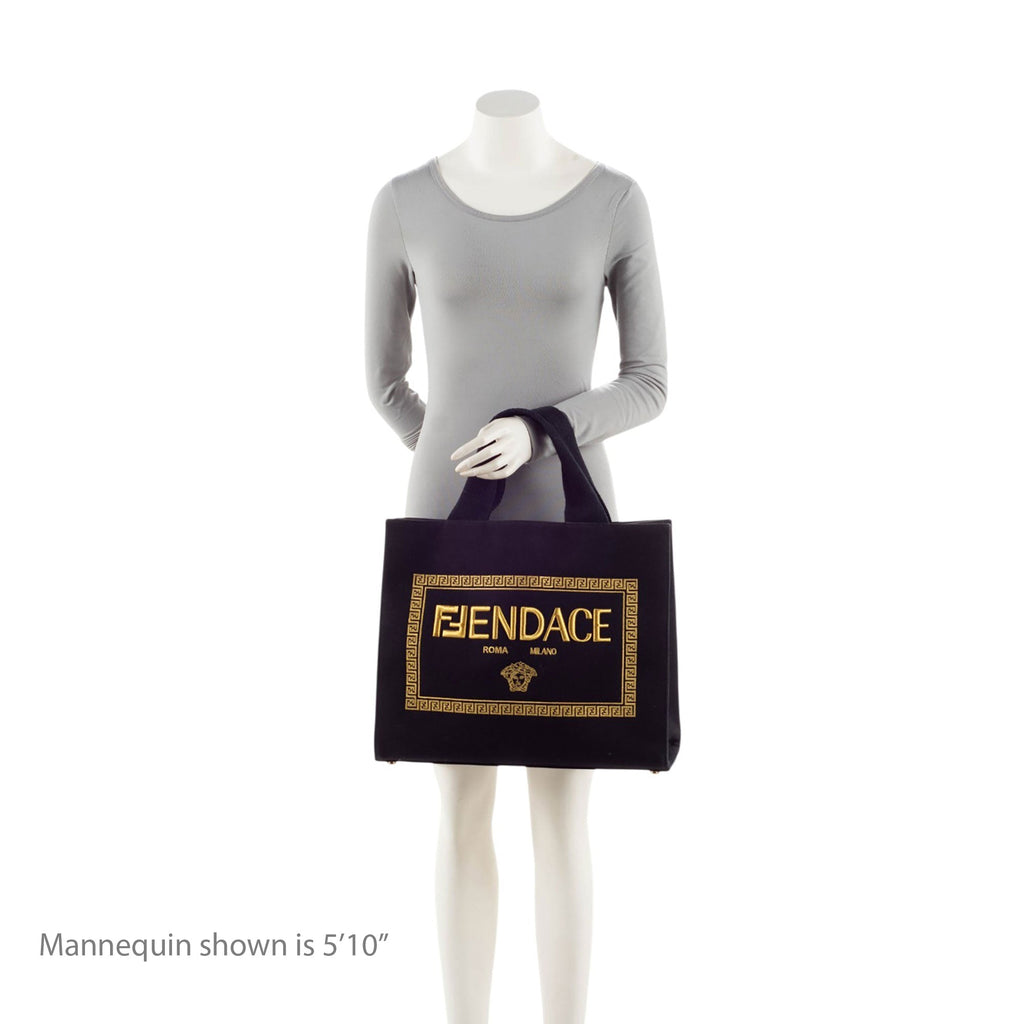 Fendi x Versace Canvas Fendace Tote