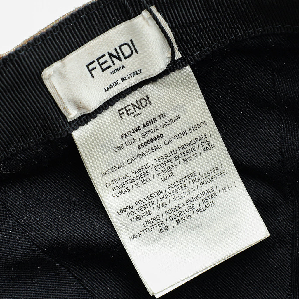 Fendi Tobacco FF Zucca Baseball Hat