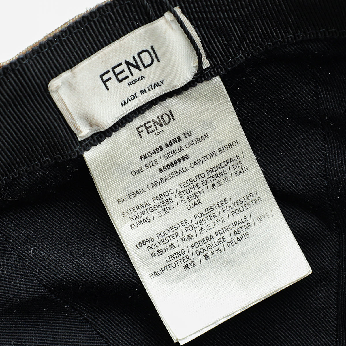 Fendi Tobacco FF Zucca Baseball Hat