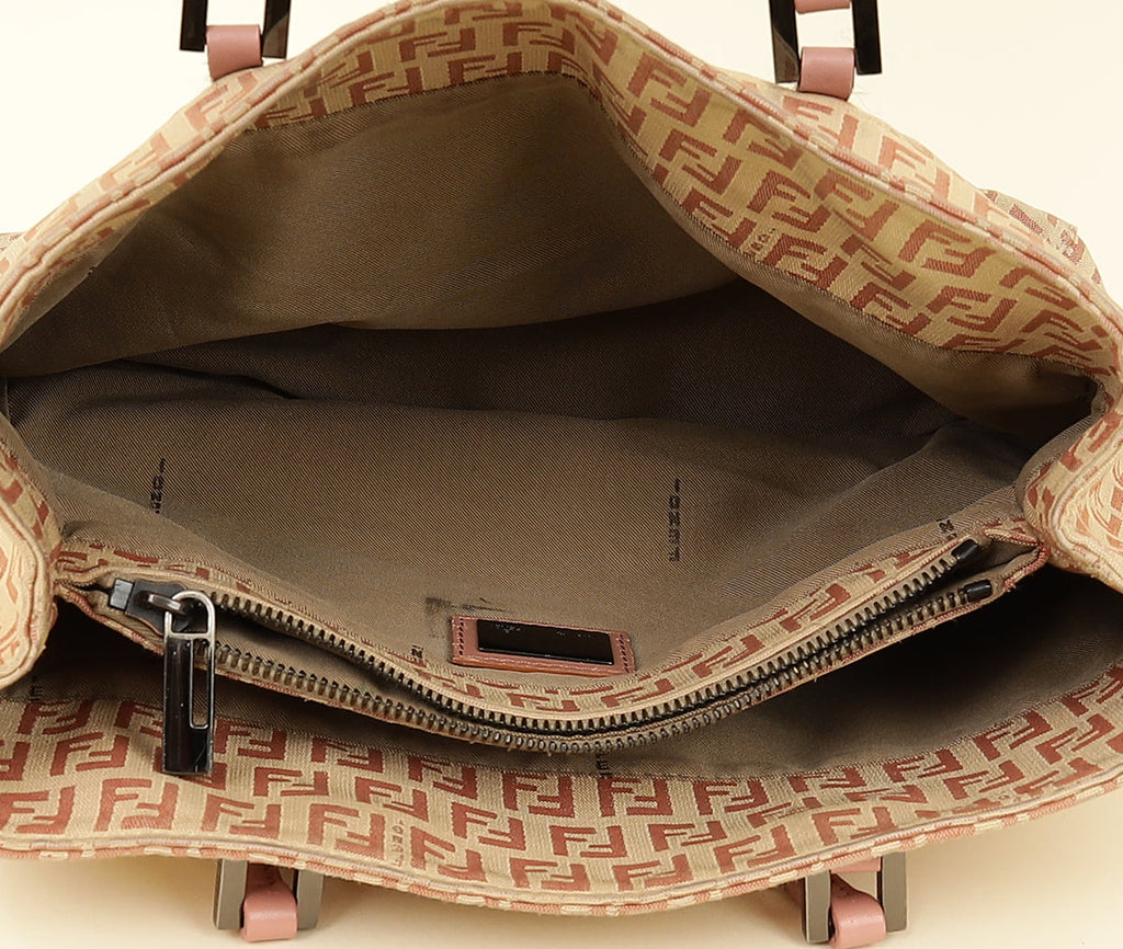 Fendi Bicolor Zucchino Shopping Tote Small Bag