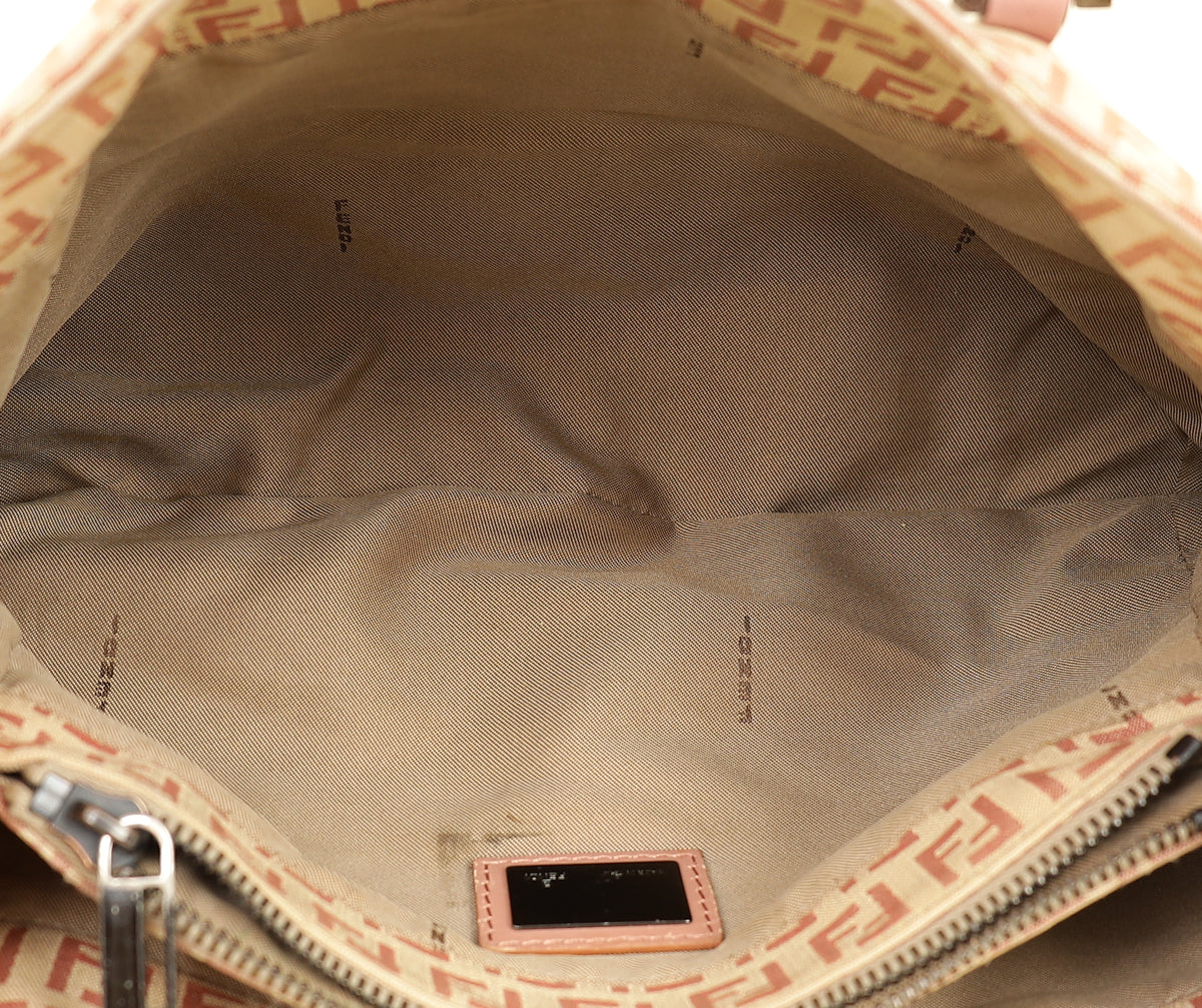 Fendi Bicolor Zucchino Shopping Tote Small Bag
