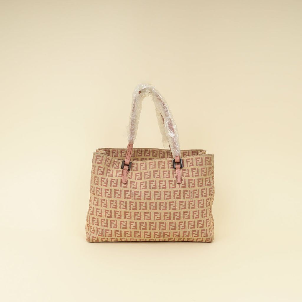 Fendi Bicolor Zucchino Shopping Tote Small Bag