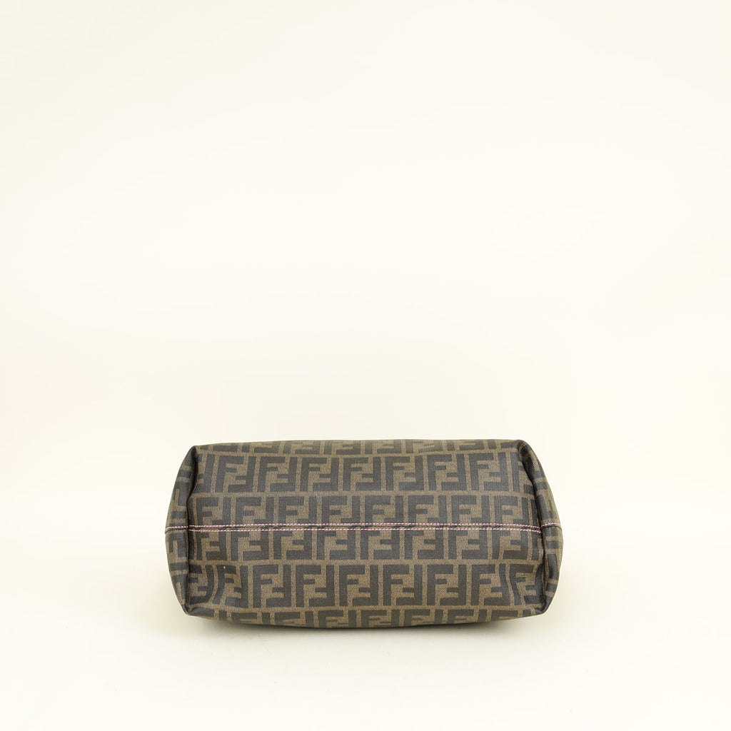 Fendi Tobacco Zucca Roll Tote Bag