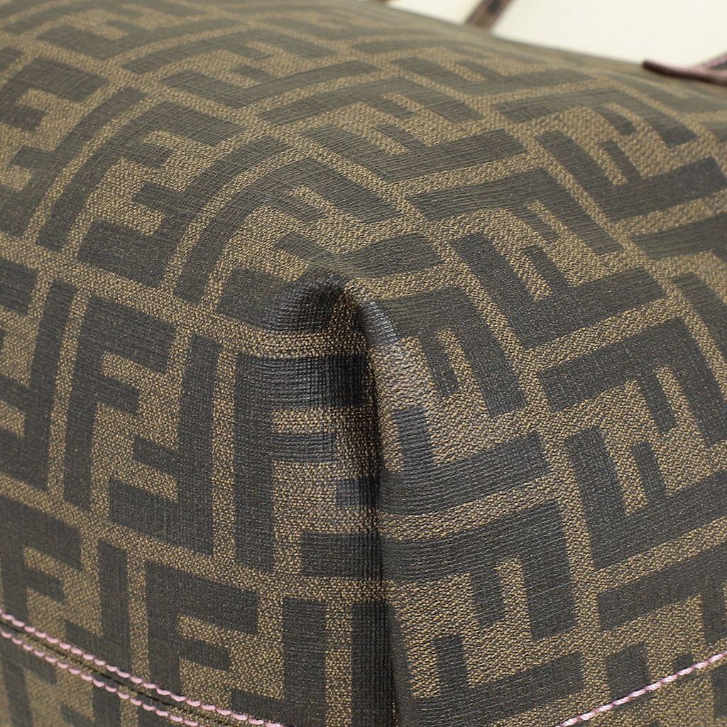 Fendi Tobacco Zucca Roll Tote Bag