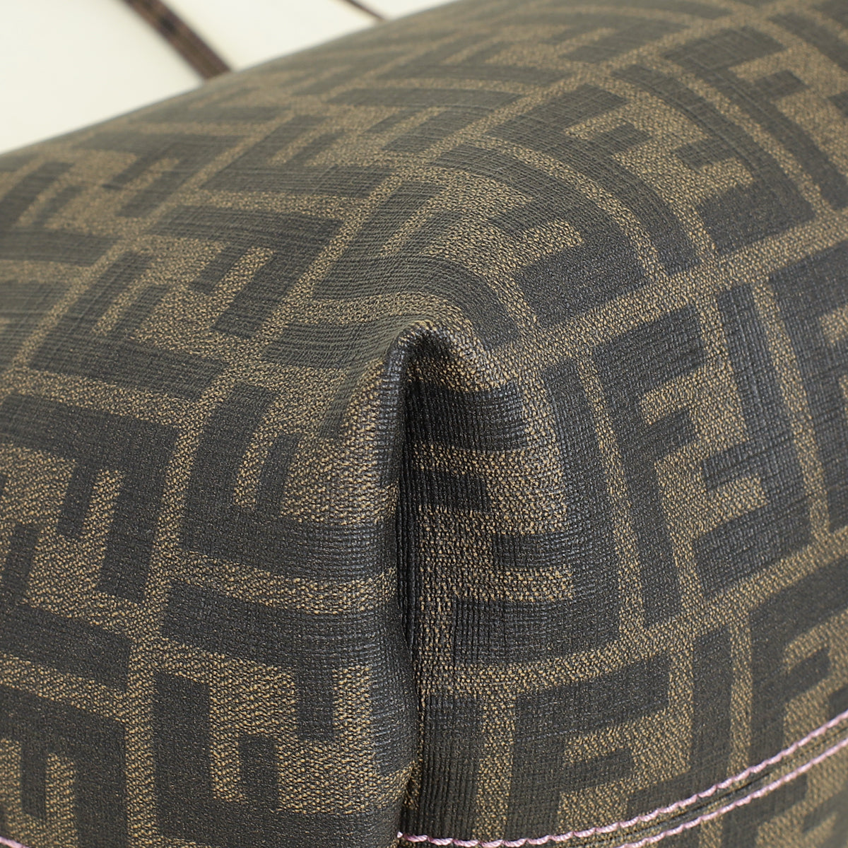 Fendi Tobacco Zucca Roll Tote Bag
