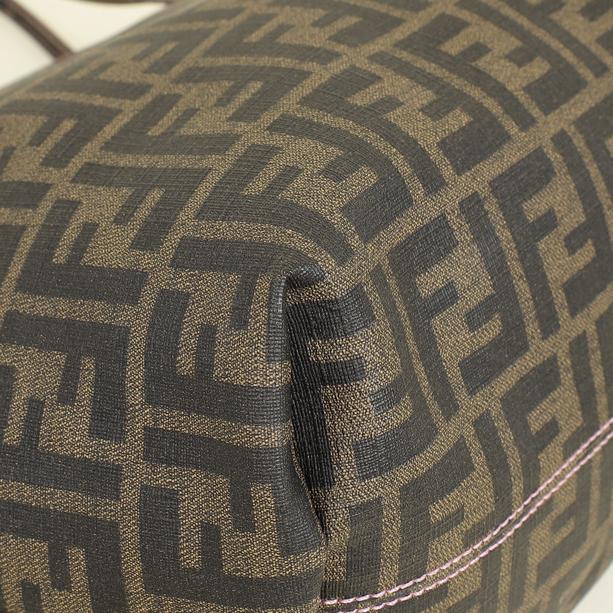 Fendi Tobacco Zucca Roll Tote Bag