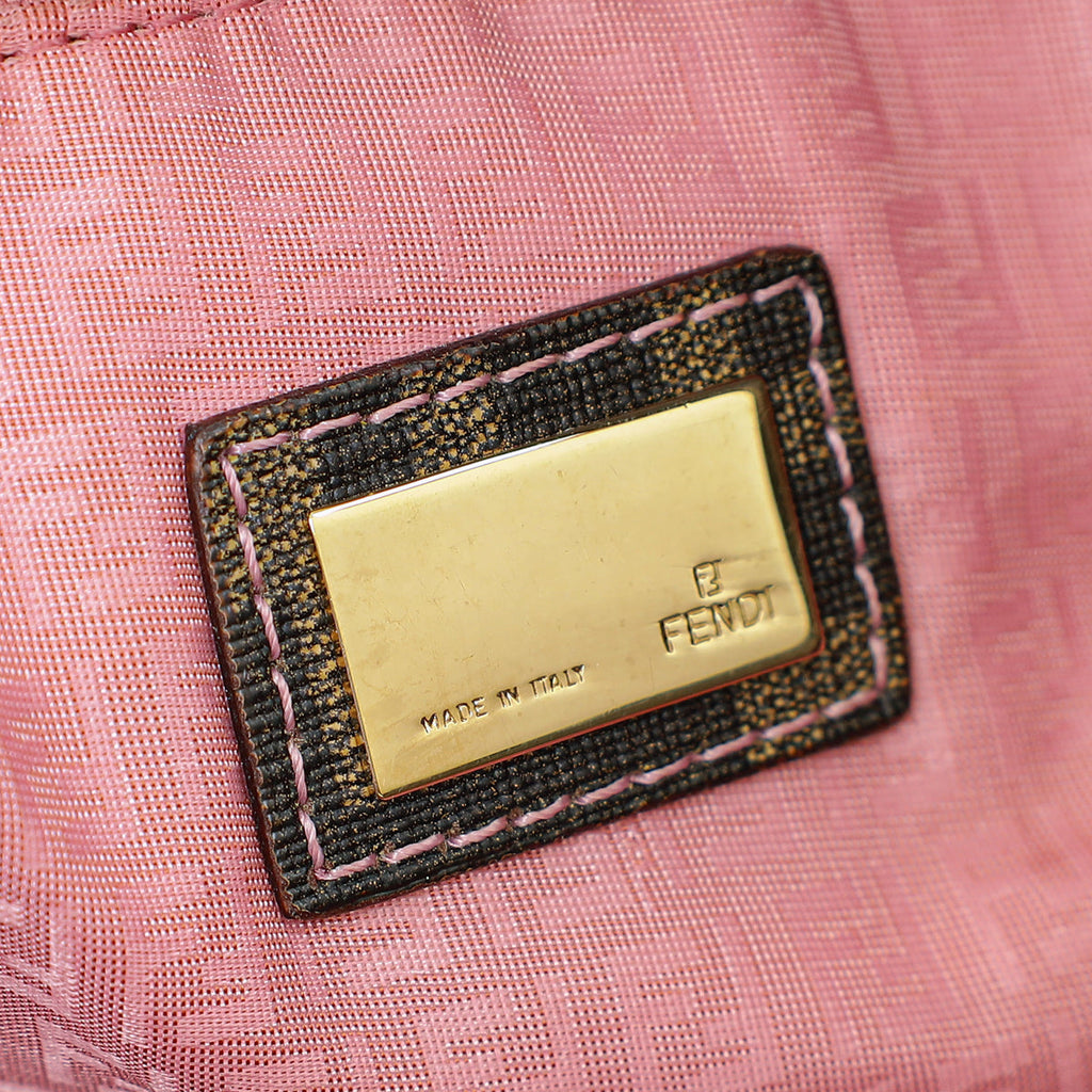 Fendi Tobacco Zucca Roll Tote Bag