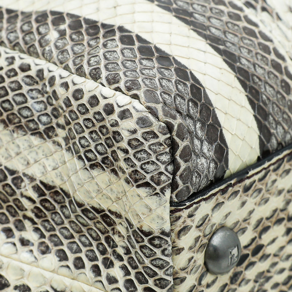 Fendi Roccia Watersnake Peekaboo Large Bag
