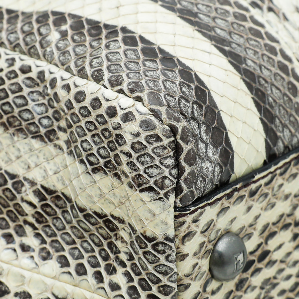 Fendi Roccia Watersnake Peekaboo Large Bag