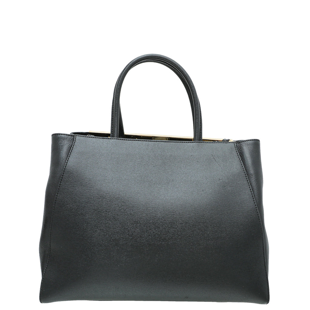 Fendi Black 2 Jours Bag W/P.S Initials