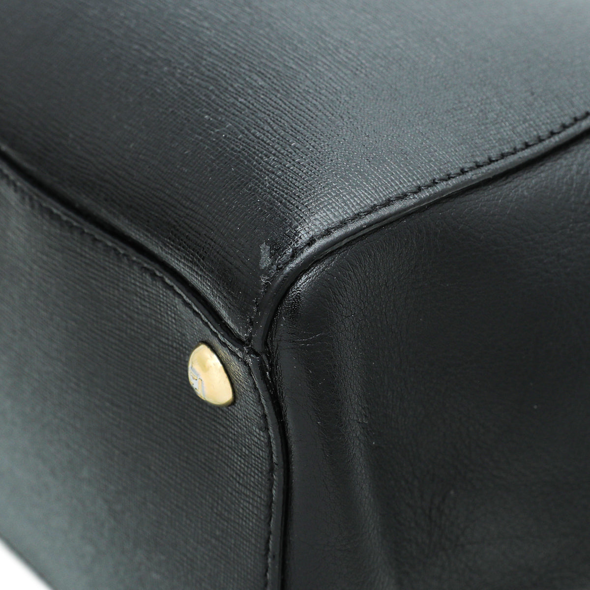 Fendi Black 2 Jours Bag W/P.S Initials