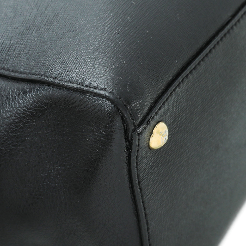 Fendi Black 2 Jours Bag W/P.S Initials