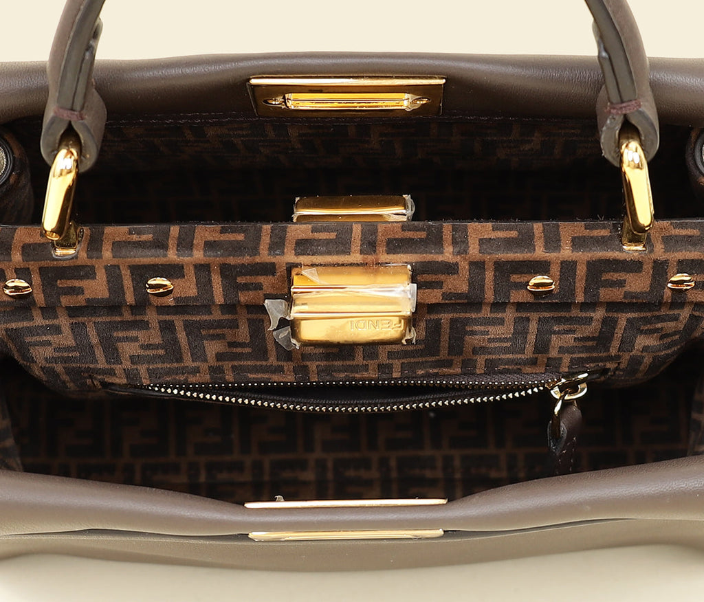 Fendi Chocolate Mini Peekaboo Bag
