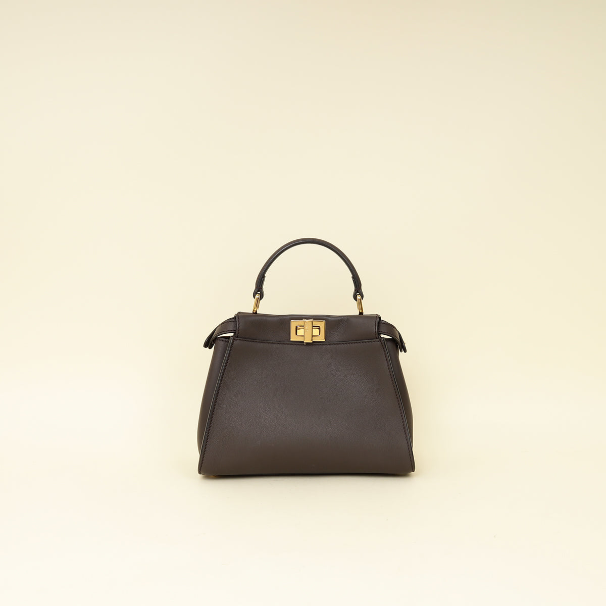 Fendi Chocolate Mini Peekaboo Bag