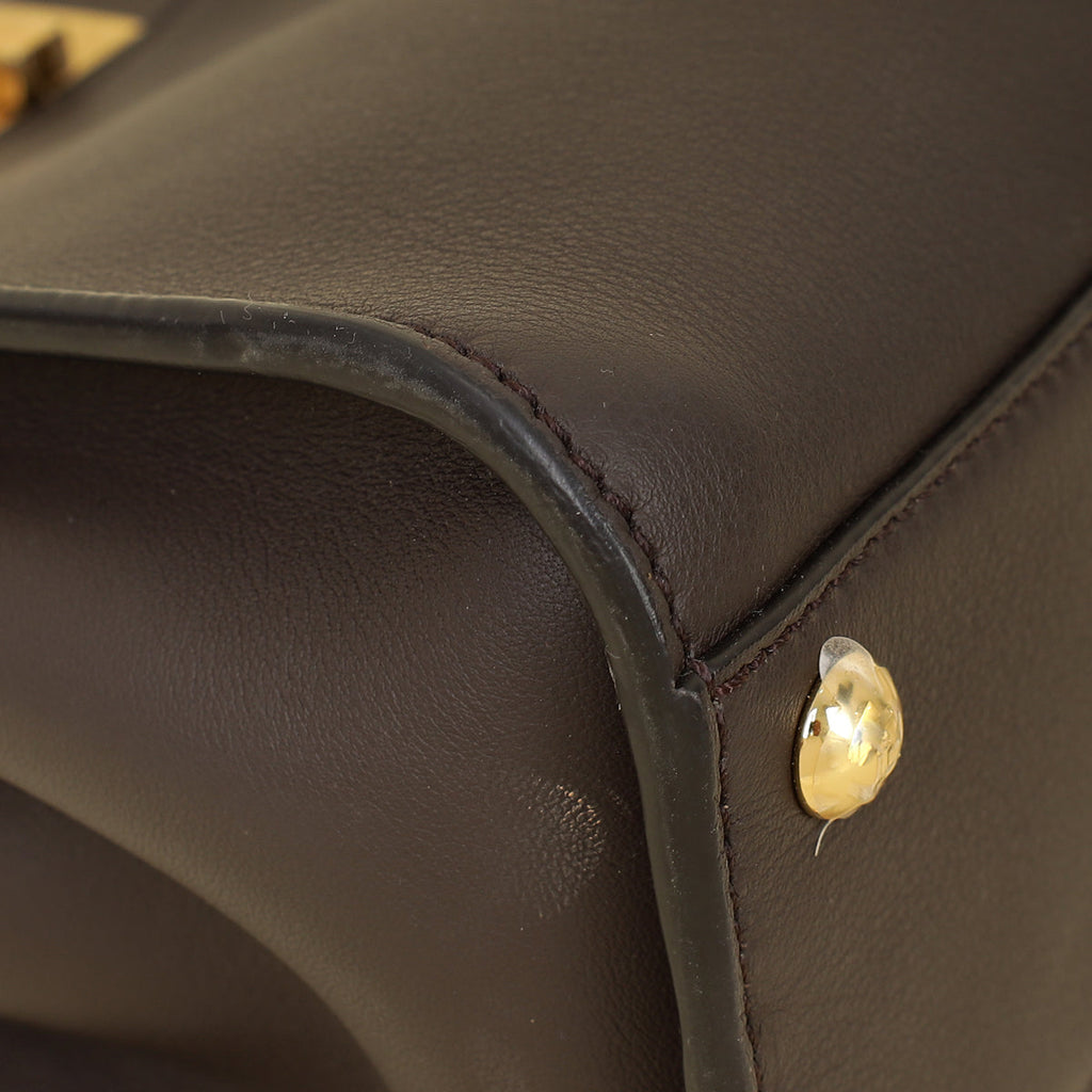 Fendi Chocolate Mini Peekaboo Bag